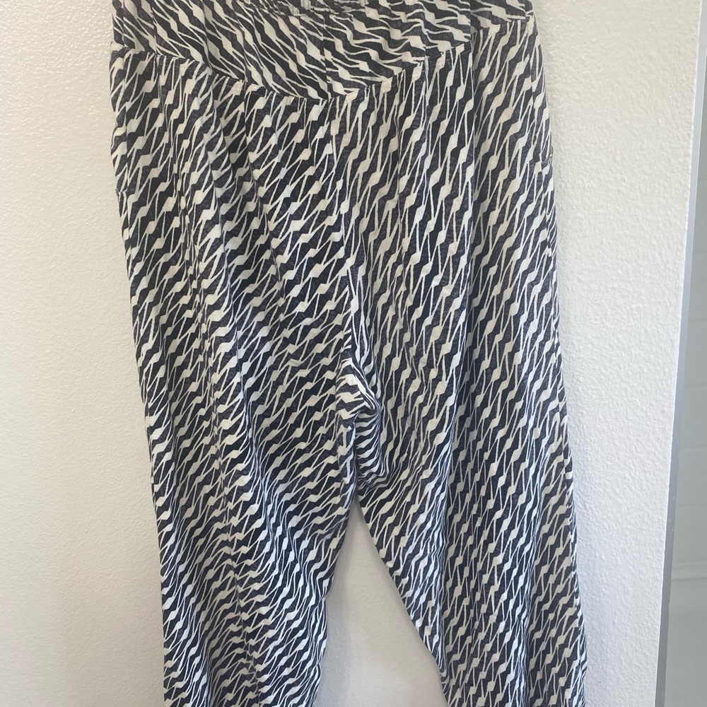 Anthropologie Monochrome Patterned harem style joggers
